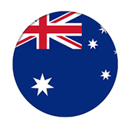 New Zealand Flag Badge - Flag of New Zealand Button Isolated on White